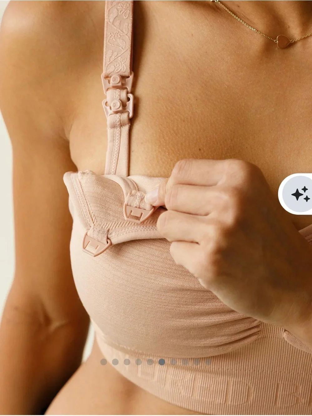 Sublime® Hands-Free Pumping & Nursing Bra Set - Black + Beige